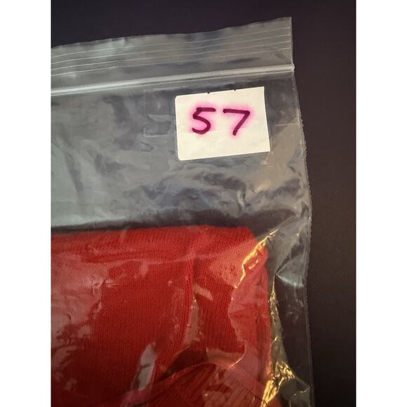 Zara Sweater Women Sz XL Red V-Neck Lightweight Casual Festive Christmas Holiday - Picture 13 of 13